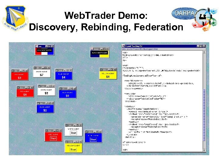 Web. Trader Demo: Discovery, Rebinding, Federation 