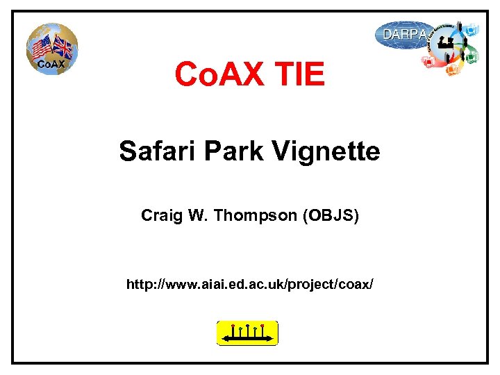 Co. AX TIE Safari Park Vignette Craig W. Thompson (OBJS) http: //www. aiai. ed.