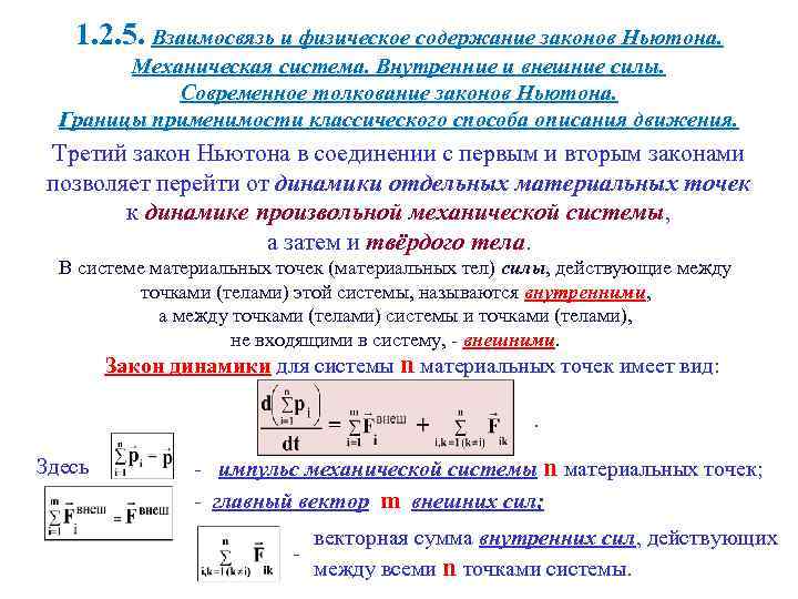 Физическое содержание