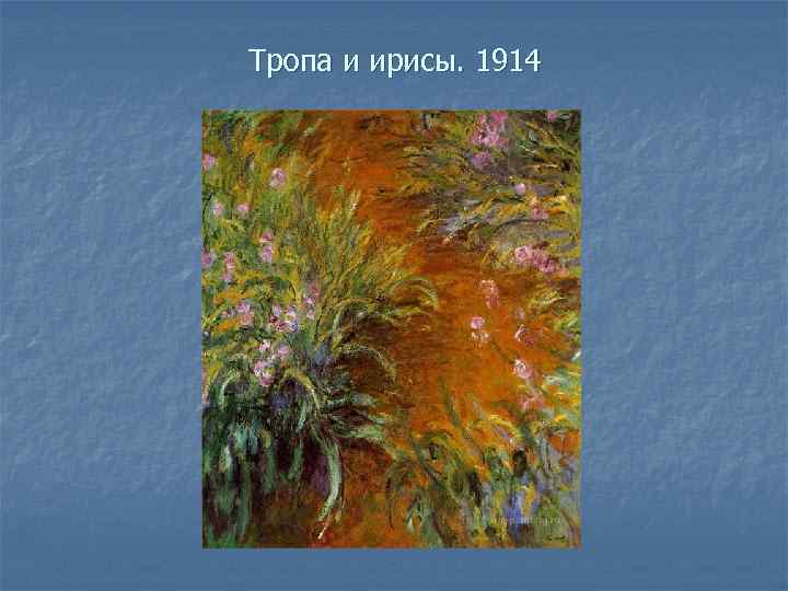 Тропа и ирисы. 1914 