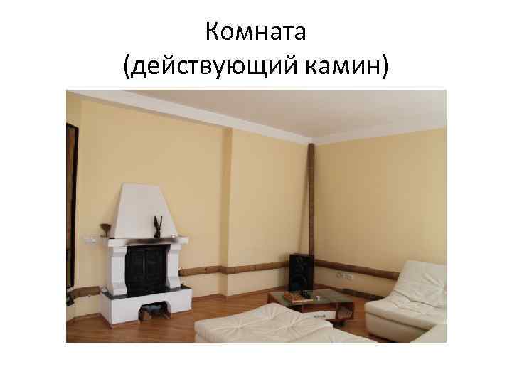 Комната (действующий камин) 
