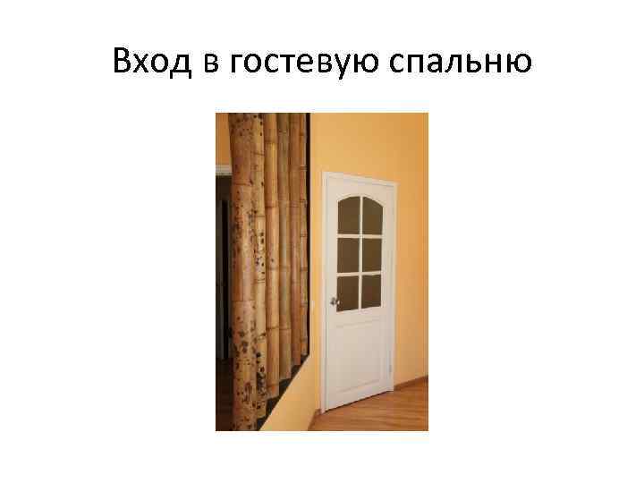 Вход в гостевую спальню 