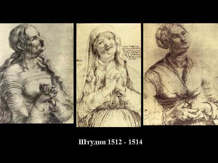 Штудии 1512 - 1514 