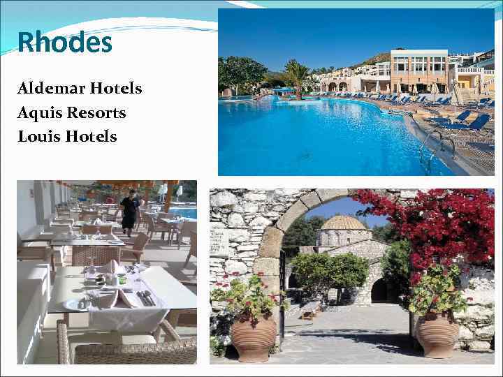 Rhodes Aldemar Hotels Aquis Resorts Louis Hotels 