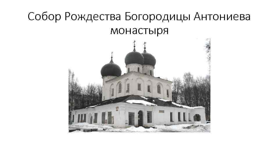 Собор Рождества Богородицы Антониева монастыря 