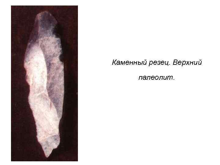 Каменный резец. Верхний палеолит. 