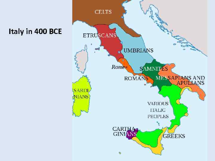 Italy in 400 BCE 