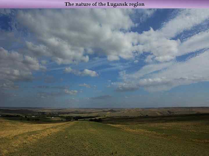 The nature of the Lugansk region 