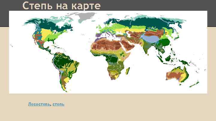 Степь на карте Лесостепь, степь 