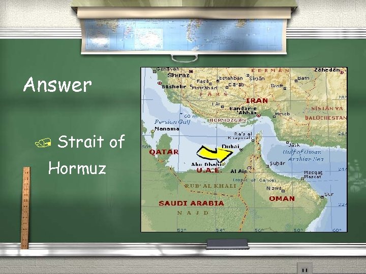 Answer Strait of Hormuz 