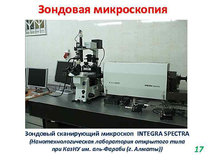 Зондовая микроскопия Зондовый сканирующий микроскоп INTEGRA SPECTRA (Нанотехнологическая лаборатория открытого типа при Каз. НУ