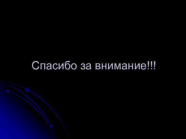 Спасибо за внимание!!! 