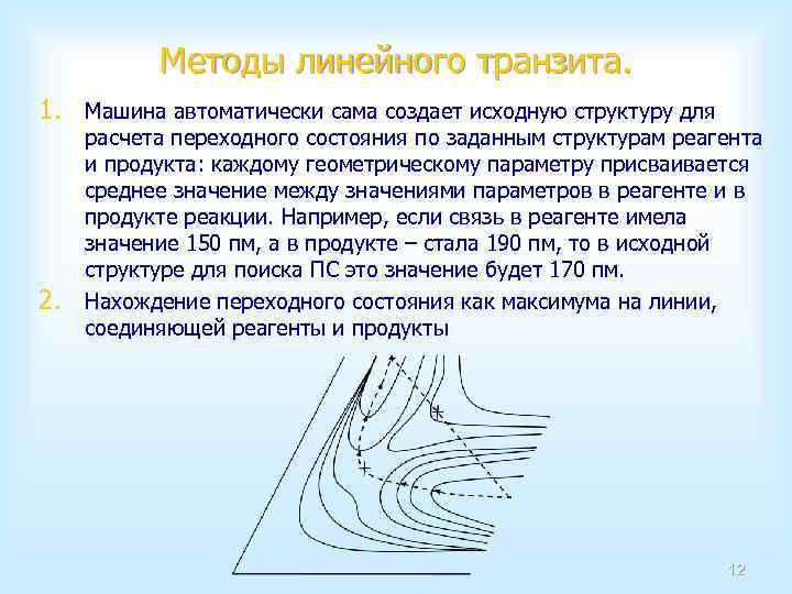Методы линейного транзита. 1. Машина автоматически сама создает исходную структуру для 2. расчета переходного