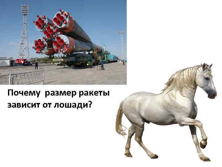 Почему размер ракеты зависит от лошади? 