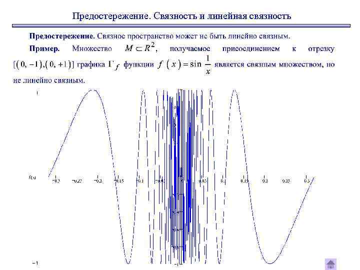 Предостережение. Связность и линейная связность 