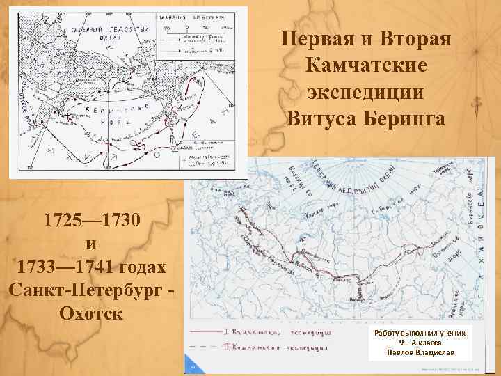 Экспедиция беринга 1725