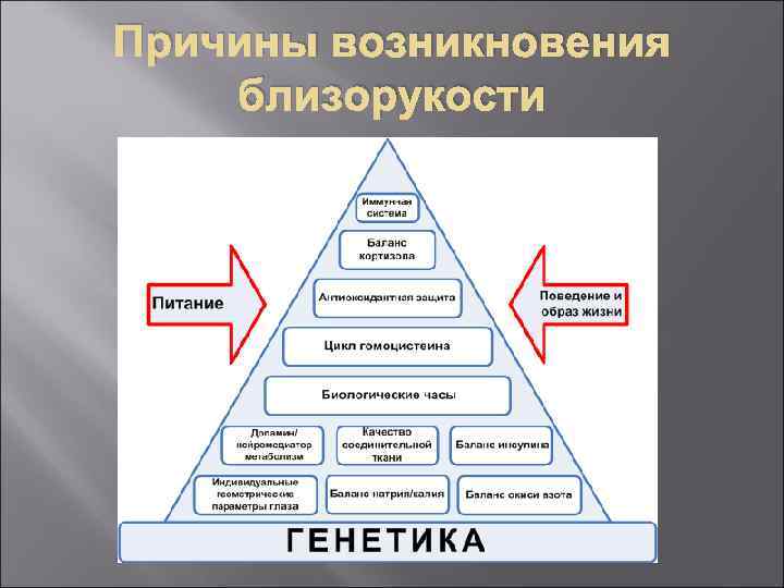 Причины возникновения близорукости 