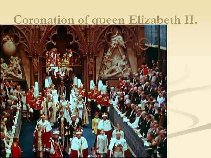 Coronation of queen Elizabeth II. 