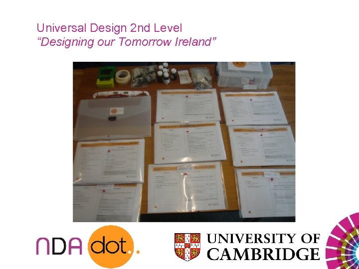 Universal Design 2 nd Level “Designing our Tomorrow Ireland” 