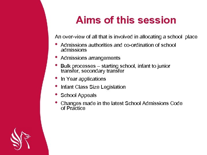 Aims of this session An over-view of all that is involved in allocating a