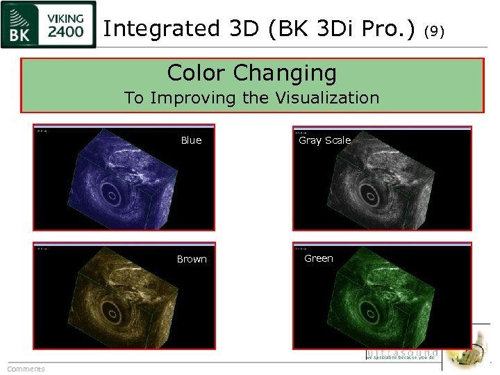 Integrated 3 D (BK 3 Di Pro. ) Color Changing To Improving the Visualization