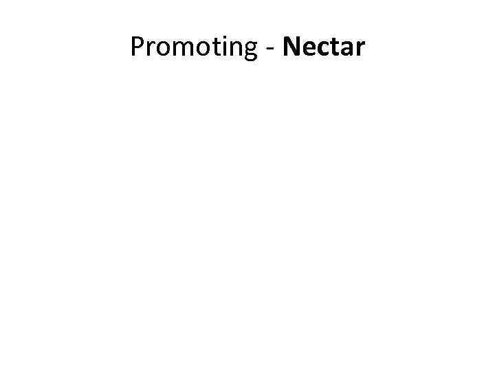 Promoting - Nectar 