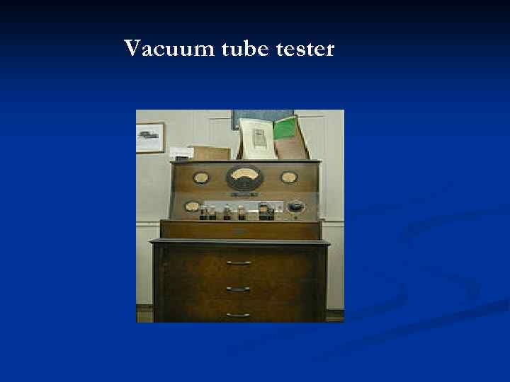 Vacuum tube tester 