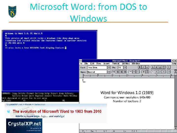 Microsoft Word: from DOS to Windows 