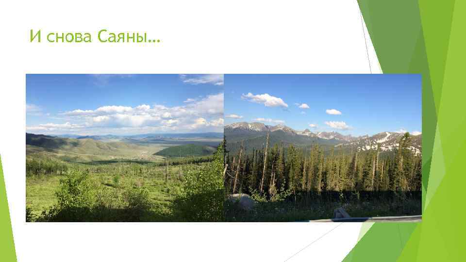 И снова Саяны… 