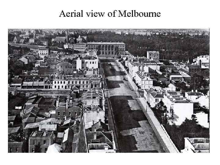 Aerial view of Melbourne 