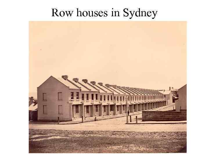 Row houses in Sydney 