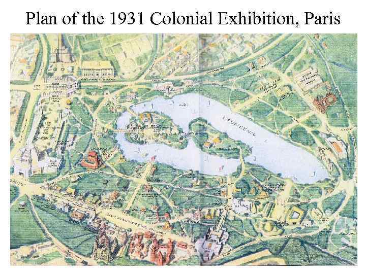 Plan of the 1931 Colonial Exhibition, Paris 