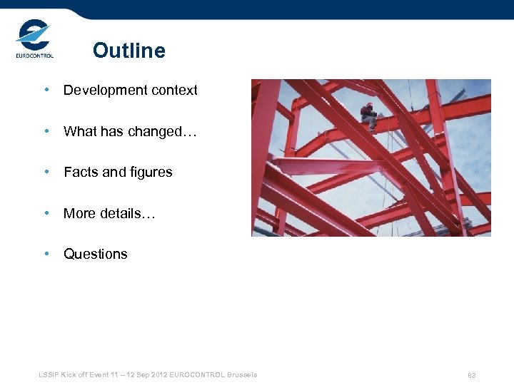 Outline • Development context • What has changed… • Facts and figures • More