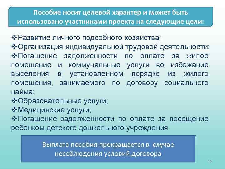 Пособие носит целевой характер и может быть использовано участниками проекта на следующие цели: v.