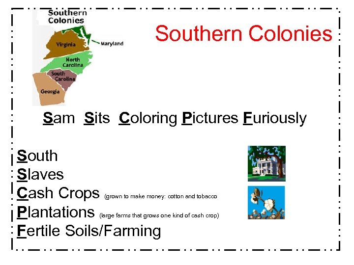 Southern Colonies Sam Sits Coloring Pictures Furiously South Slaves Cash Crops Plantations Fertile Soils/Farming