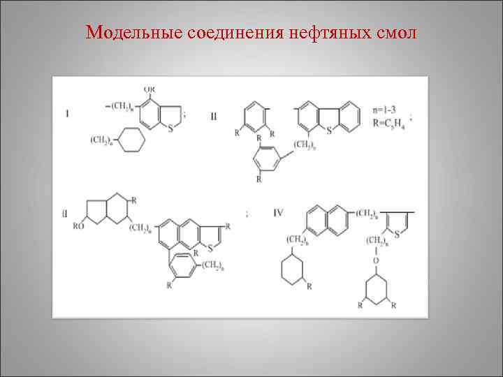 Соединения нефти