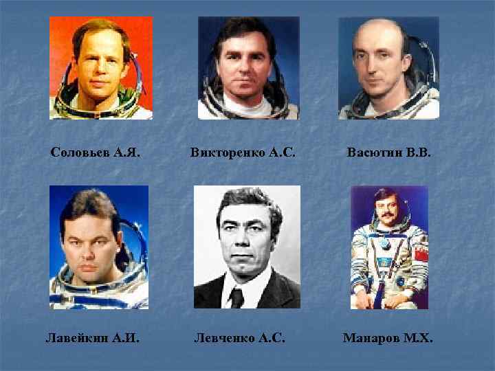 Соловьев А. Я. Викторенко А. С. Васютин В. В. Лавейкин А. И. Левченко А.