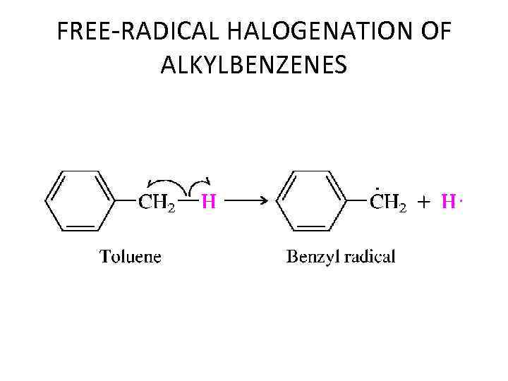 FREE-RADICAL HALOGENATION OF ALKYLBENZENES 