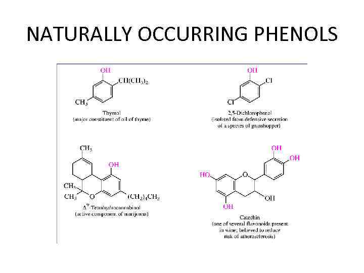 NATURALLY OCCURRING PHENOLS 