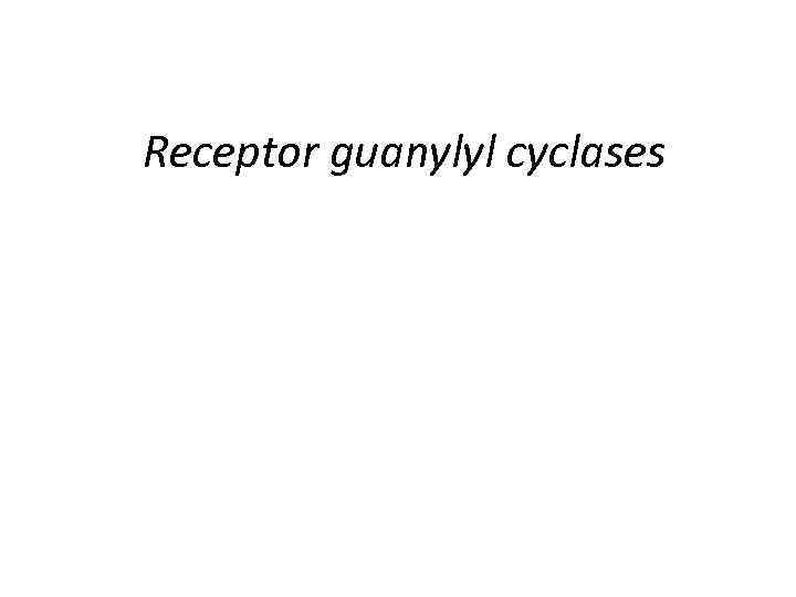 Receptor guanylyl cyclases 