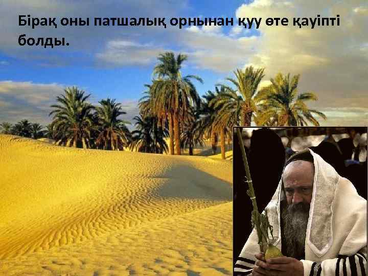 Бірақ оны патшалық орнынан қуу өте қауіпті болды. 