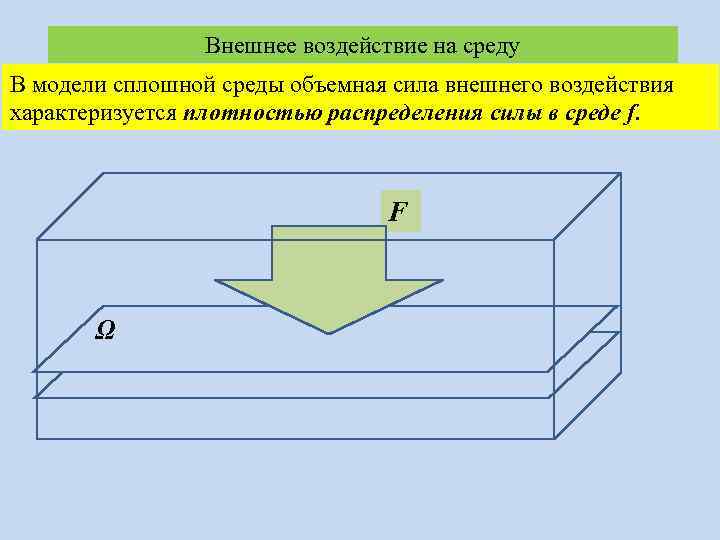 Модель внешних воздействий. Движение сплошной среды. Объемные внешние силы. Модель сплошной среды. Модель сплошной среды гидравлика.