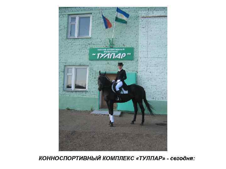 КОННОСПОРТИВНЫЙ КОМПЛЕКС «ТУЛПАР» - сегодня: 