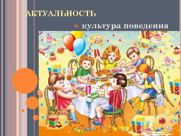 АКТУАЛЬНОСТЬ v культура поведения 