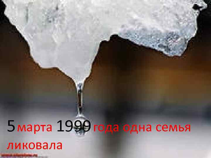 5 марта 1999 года одна семья ликовала 