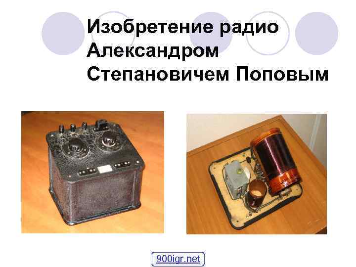 Изобретение радио Александром Степановичем Поповым 900 igr. net 