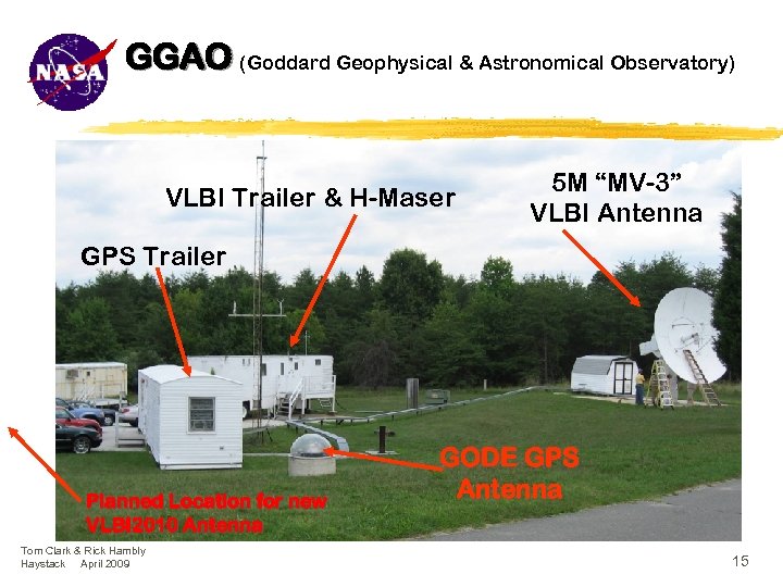 GGAO (Goddard Geophysical & Astronomical Observatory) VLBI Trailer & H-Maser 5 M “MV-3” VLBI