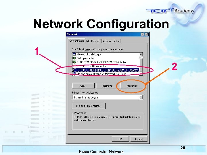 Network Configuration 1 2 Basic Computer Network 28 