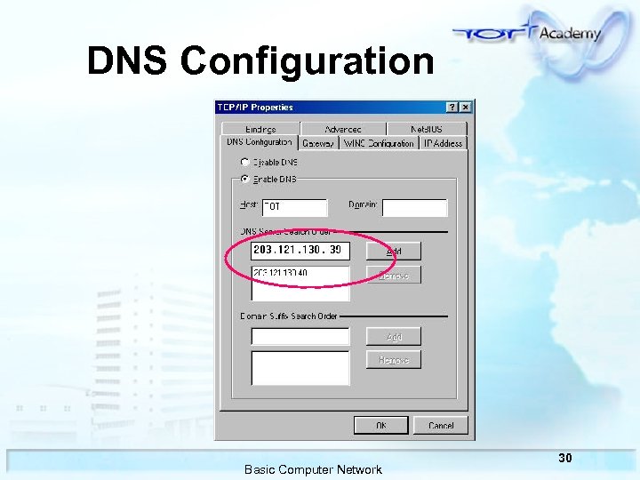 DNS Configuration Basic Computer Network 30 