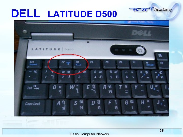 DELL LATITUDE D 500 Basic Computer Network 65 